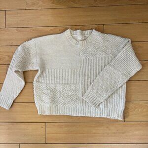 Dreamers by Debut Cropped Cream Sweater - Size M/L